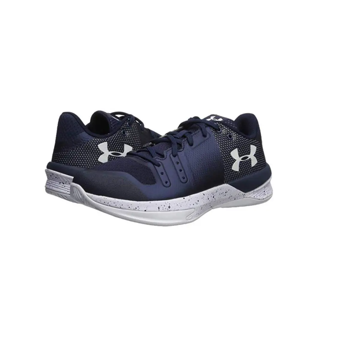 Under Armour Women`s Block City Volleyball Shoe Midnight Navy 410 /white 6 - Midnight Navy/White