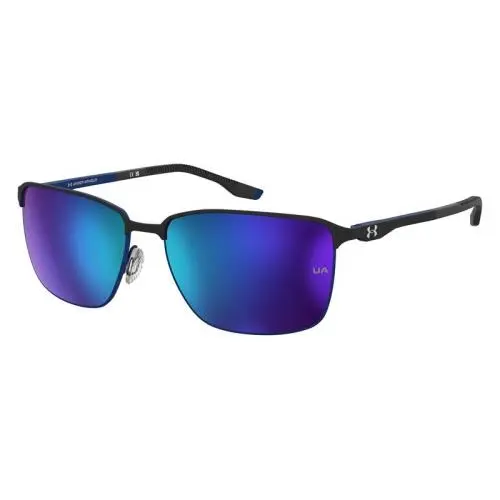 Under Armour UA Retained/g Sunglasses Male Matte Black Blue 61mm
