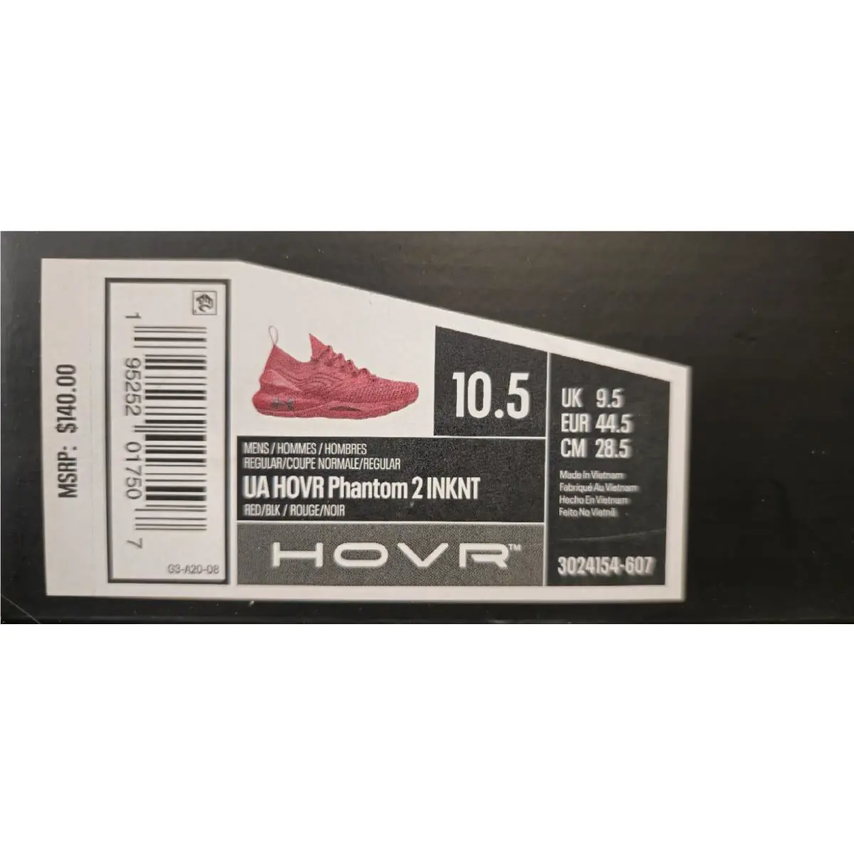 Under Armour shoes - Under Armour HOVR Phantom - HOVR Phantom - Red 0