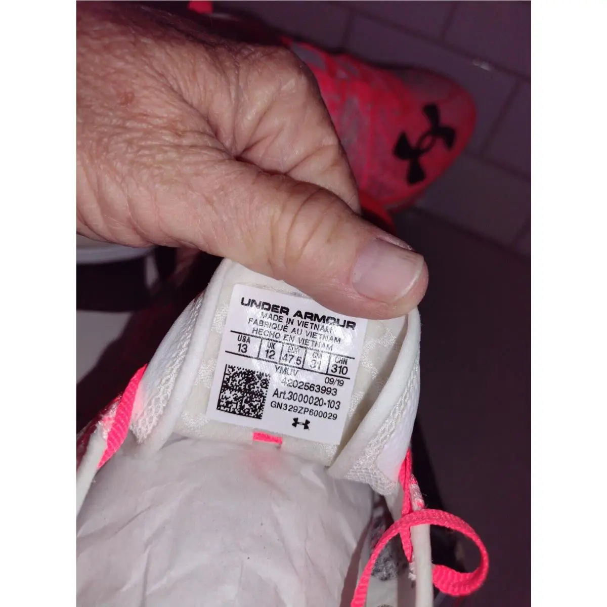Under Armour shoes - Under Armour UA Speedform Miler 2 - 3000020-103 - White and Orange (UPC: 192811342872) 5