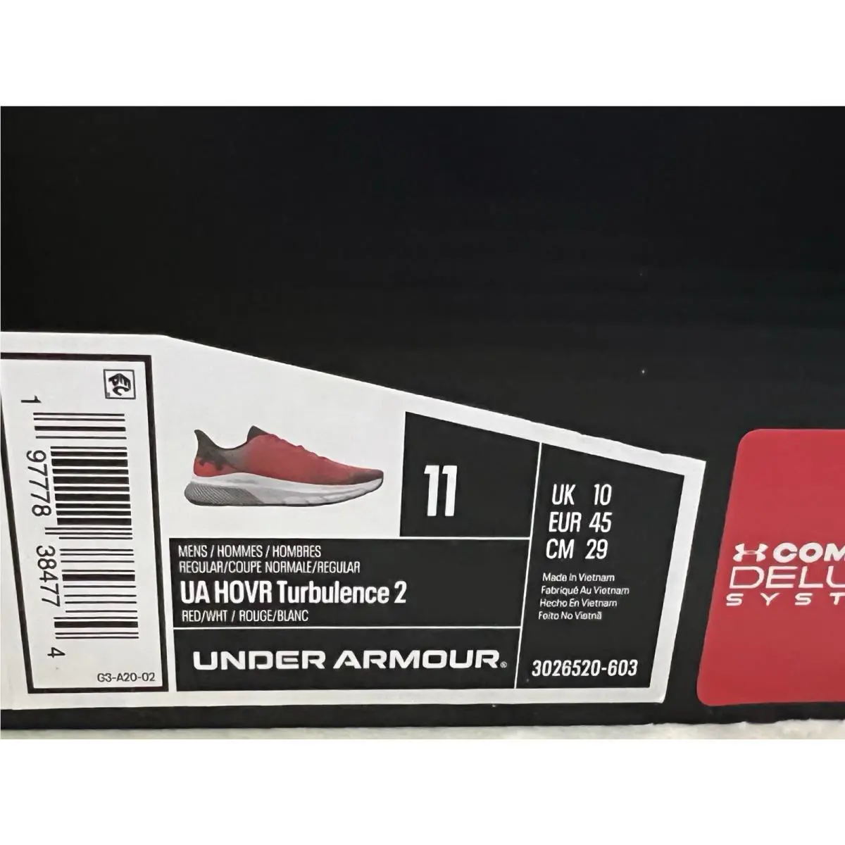 Under Armour shoes - Under Armour HOVR Turbulence 2 - Red (UPC: 197778384774) 8