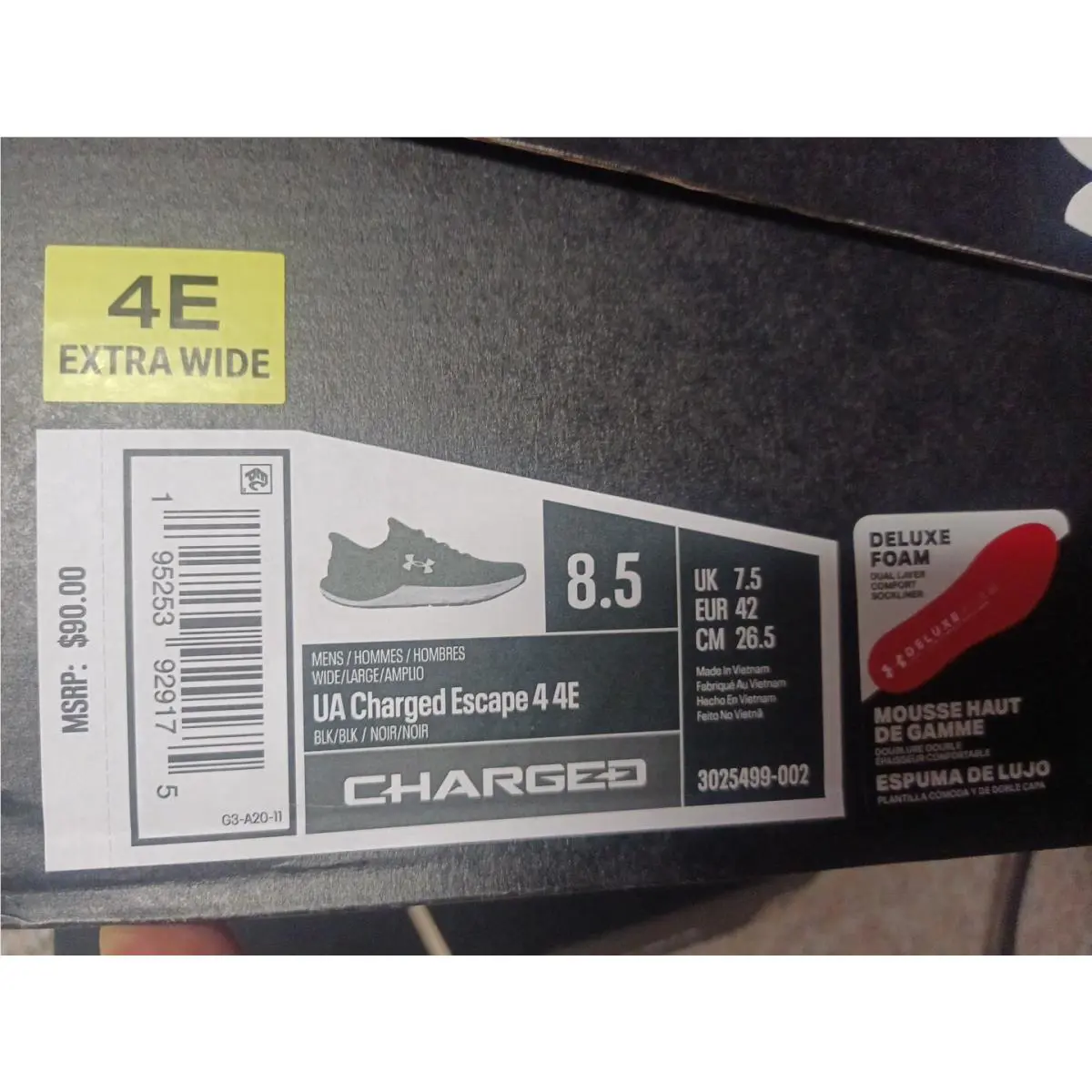 Under Armour shoes - Under Armour Charged Assert 8 - Black 1