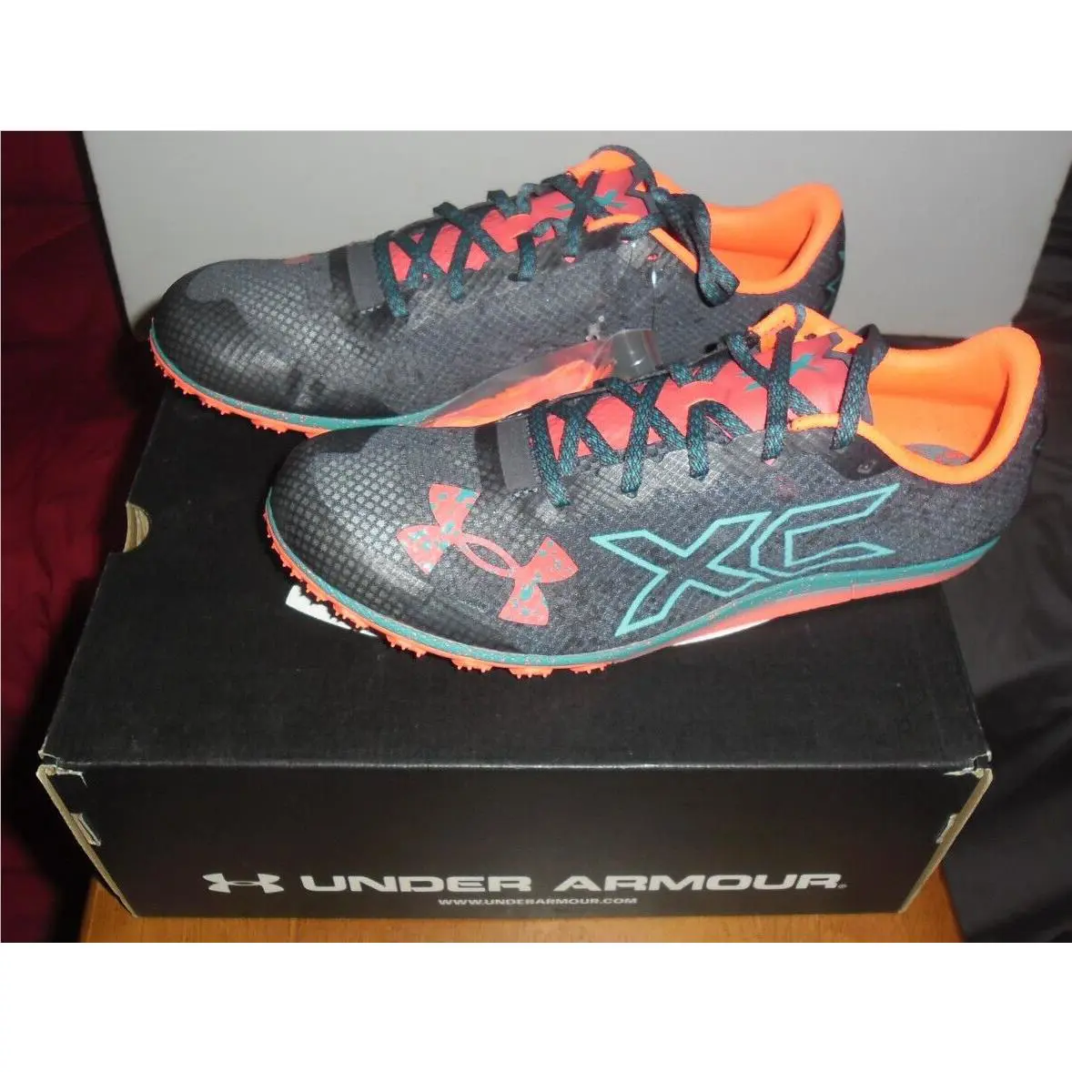 Under Armour shoes - 3022382-401 - 3022382-401 - Wire/Teal Rush/Beta Red (UPC: 192811336567) 2