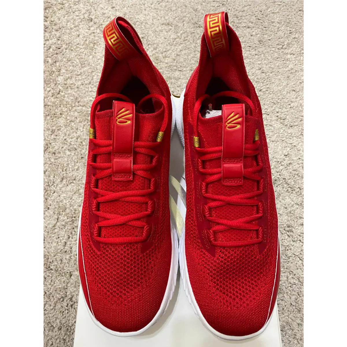 Under Armour shoes - Under Armour UA Curry 8 CNY Chinese New Year Flow - 3023085-103 - Red 6