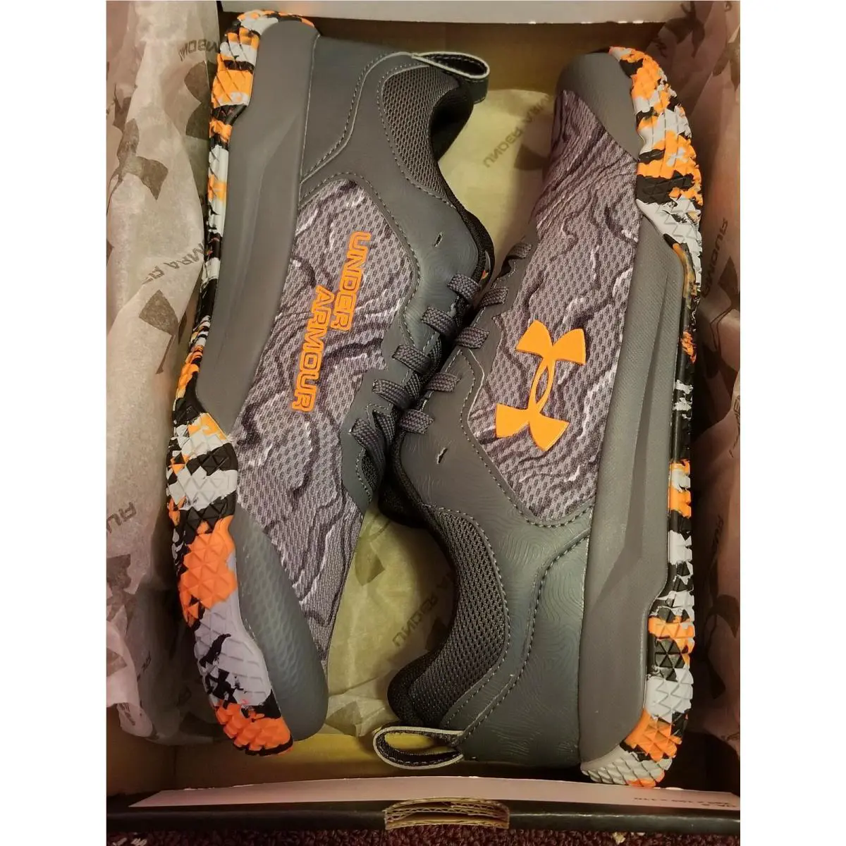 Under Armour shoes - Under Armour MAINSHOCK GS 3022865-100 - Gray 1
