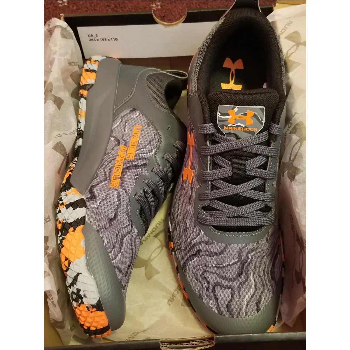 Under Armour shoes - Under Armour MAINSHOCK GS 3022865-100 - Gray 2