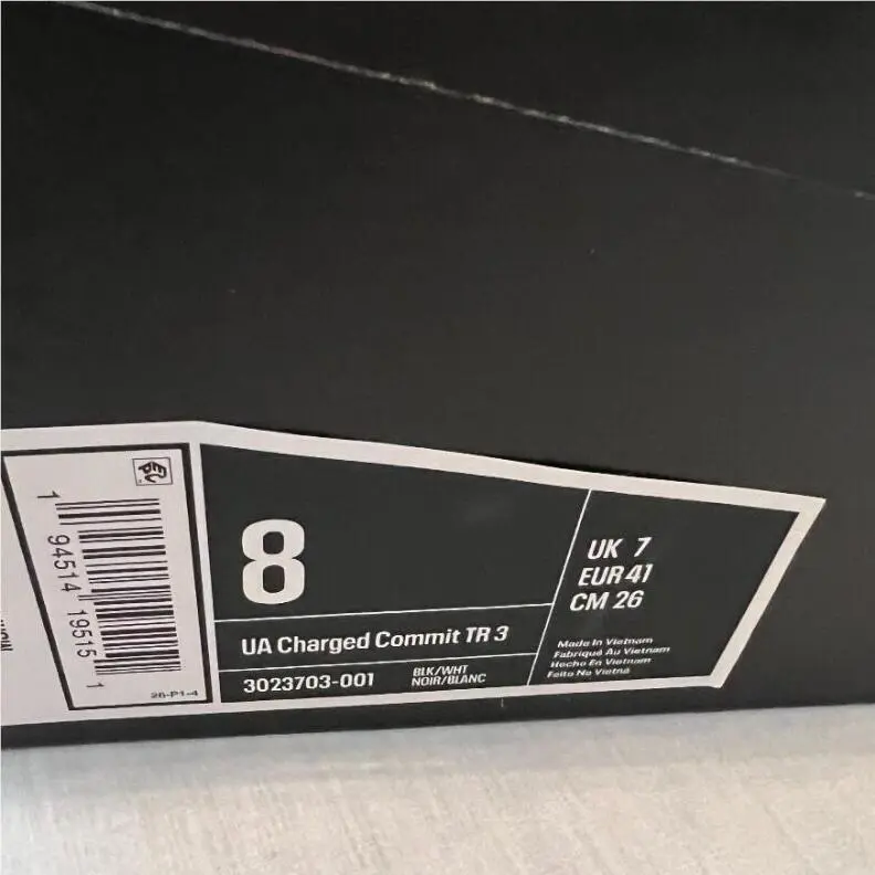 Under Armour shoes - Under Armour Charged Commit TR 3 - Black (UPC: 194514195151) 3