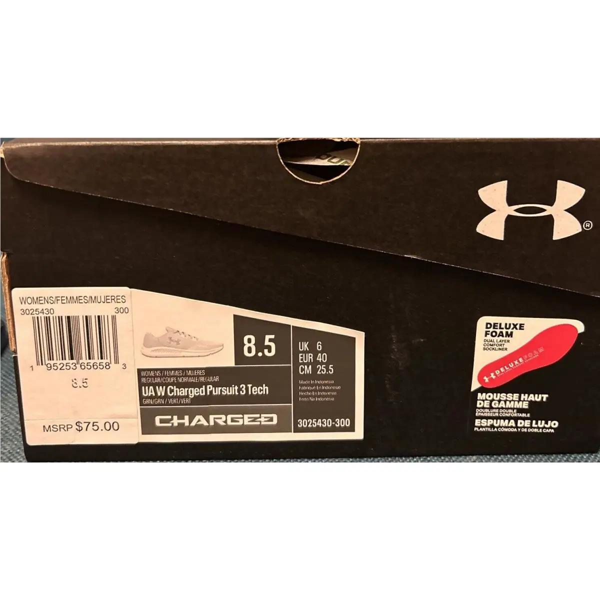 Under Armour shoes - Under Armour Charged Pursuit 3 - 3025430 - Green (UPC: 0195253656583) 4