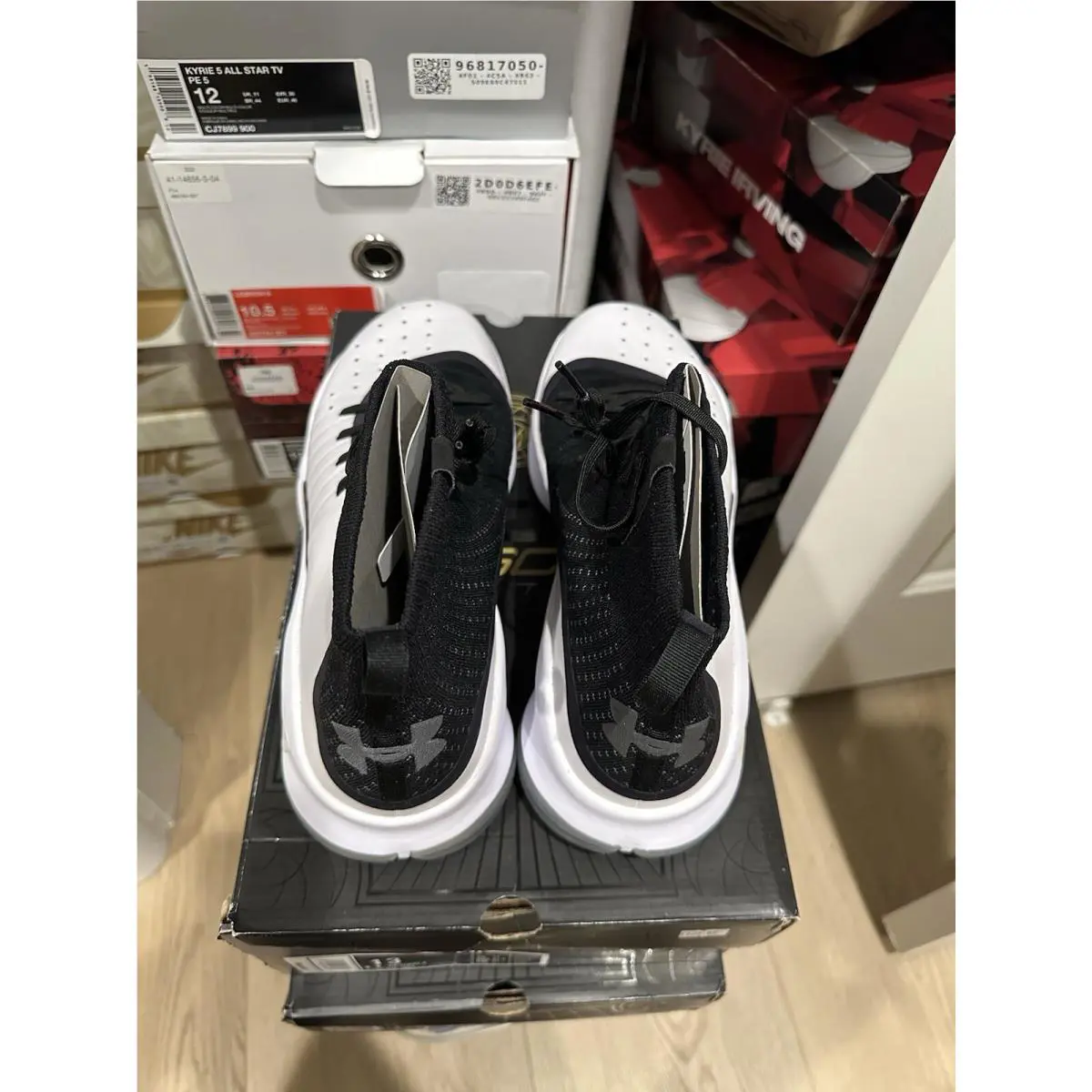 Under Armour shoes - Black White - Black White - 1298306 - White 8