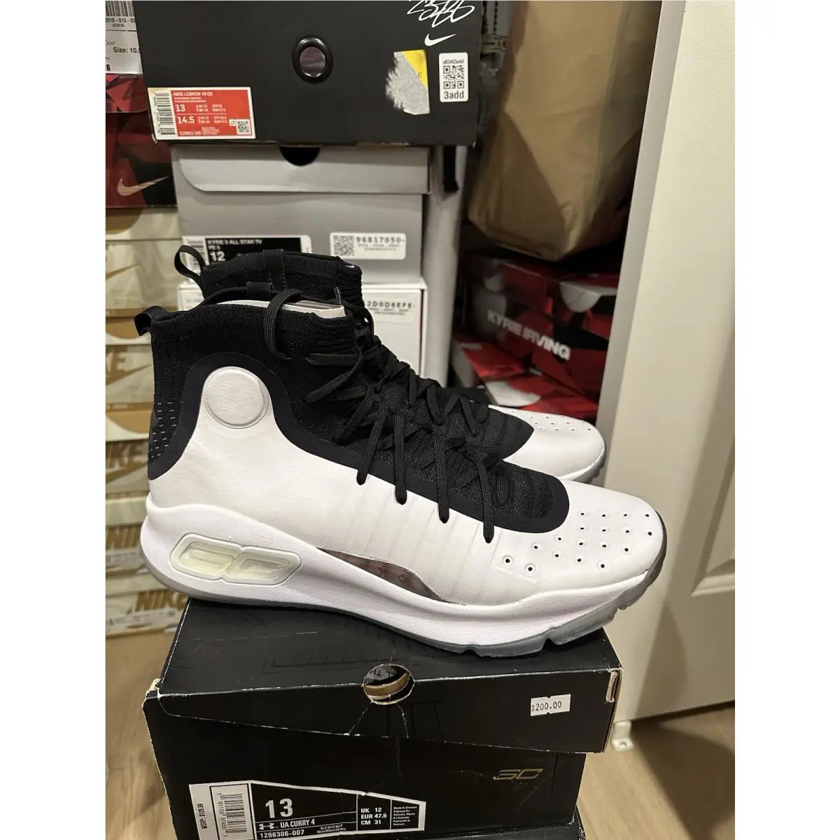 Under Armour shoes - Black White - Black White - 1298306 - White 0