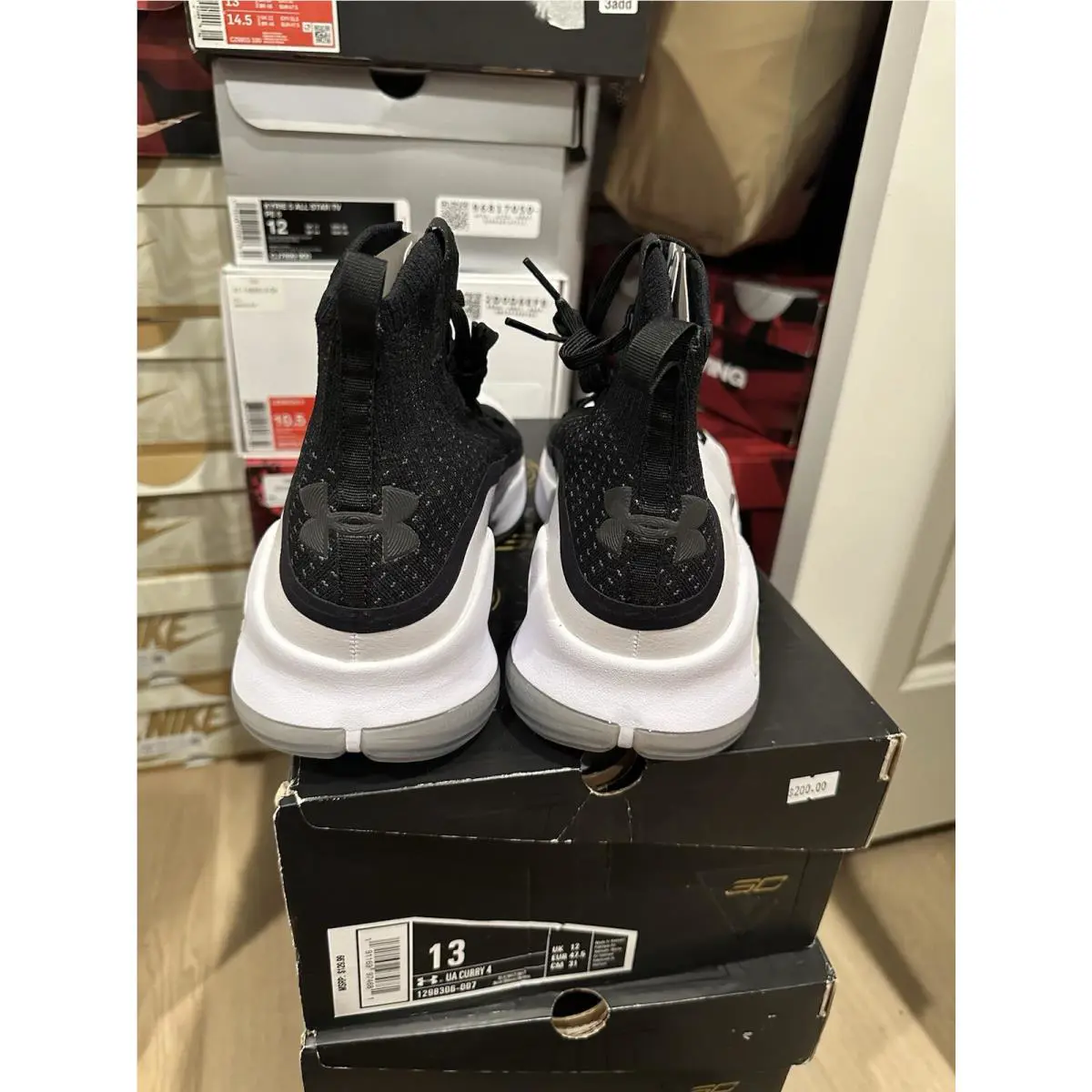Under Armour shoes - Black White - Black White - 1298306 - White 2