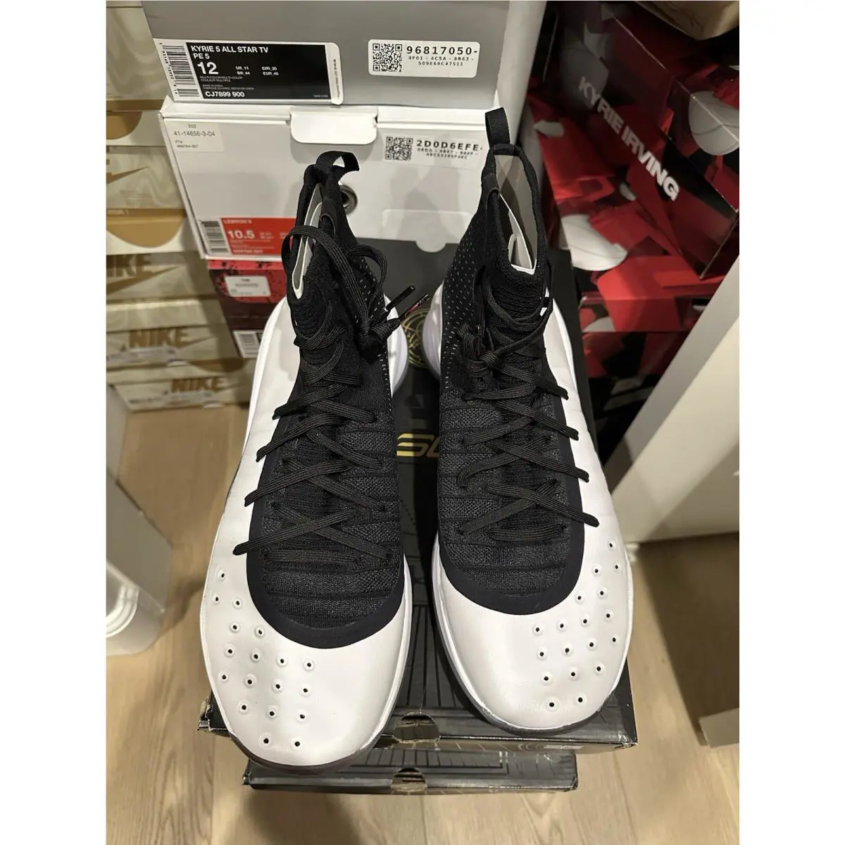Under Armour shoes - Black White - Black White - 1298306 - White 4