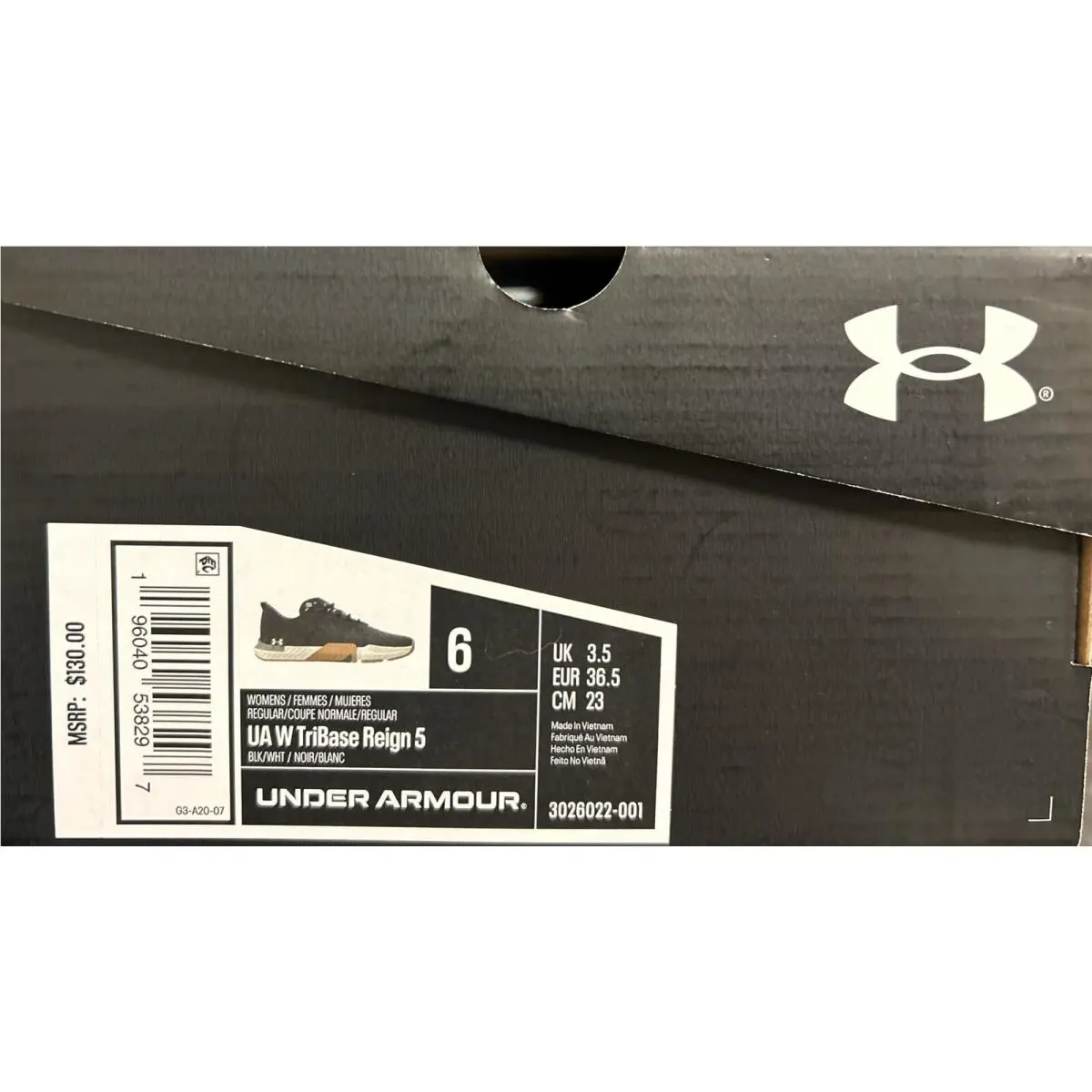 Under Armour shoes - Under Armor TriBase Reign - Under Armor TriBase Reign - 3026022-001 - Black (UPC: 0196040538297) 9