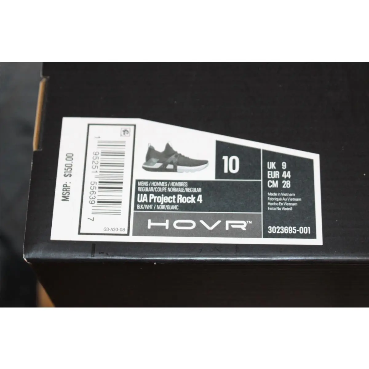 Under Armour shoes - Black & White 9