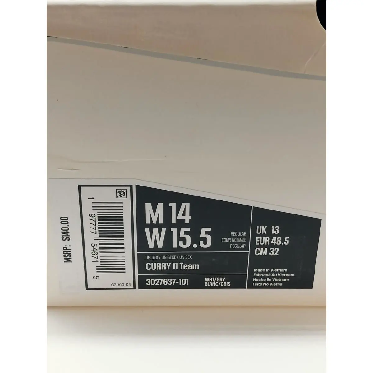 Under Armour shoes - Curry 11 Team - Curry Team - 3027637-101 - White (UPC: 197777546715) 5