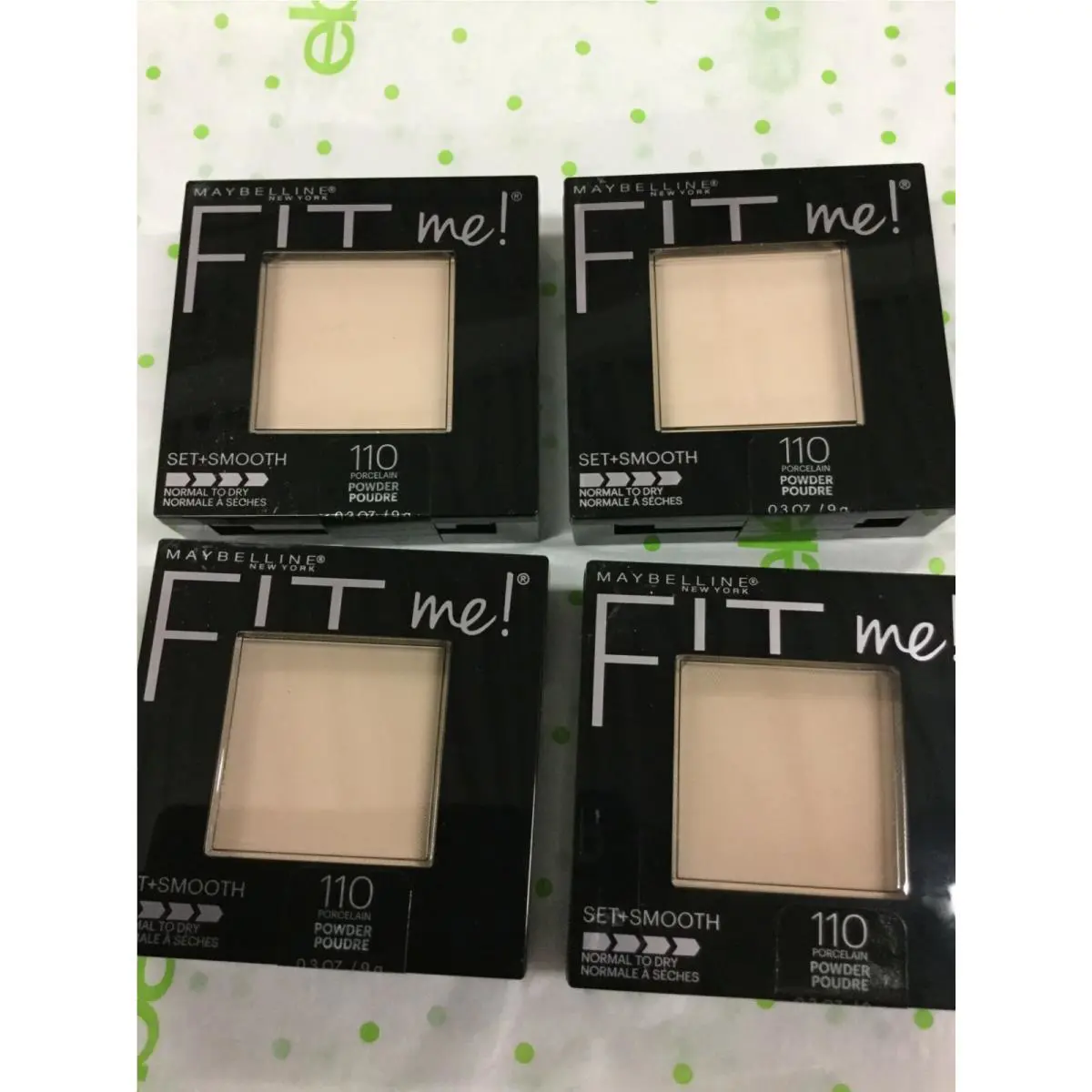 4 X Maybelline New York Fit Me Set + Smooth Pressed Powder 0.3 Oz. Choose Shade