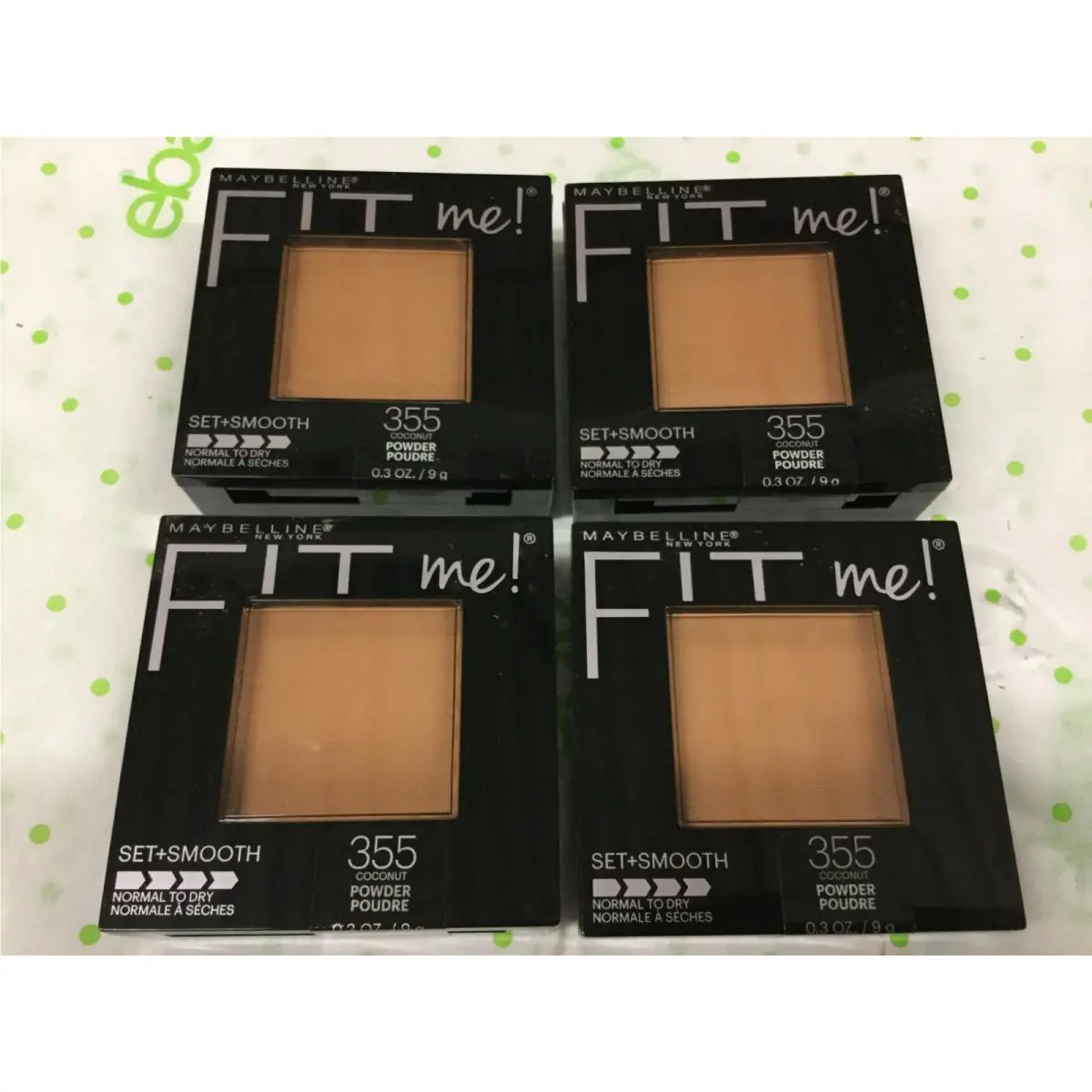 4 X  New York Fit Me Set + Smooth Pressed Powder 0.3 Oz. Choose Shade #355 Coconut by Maybelline