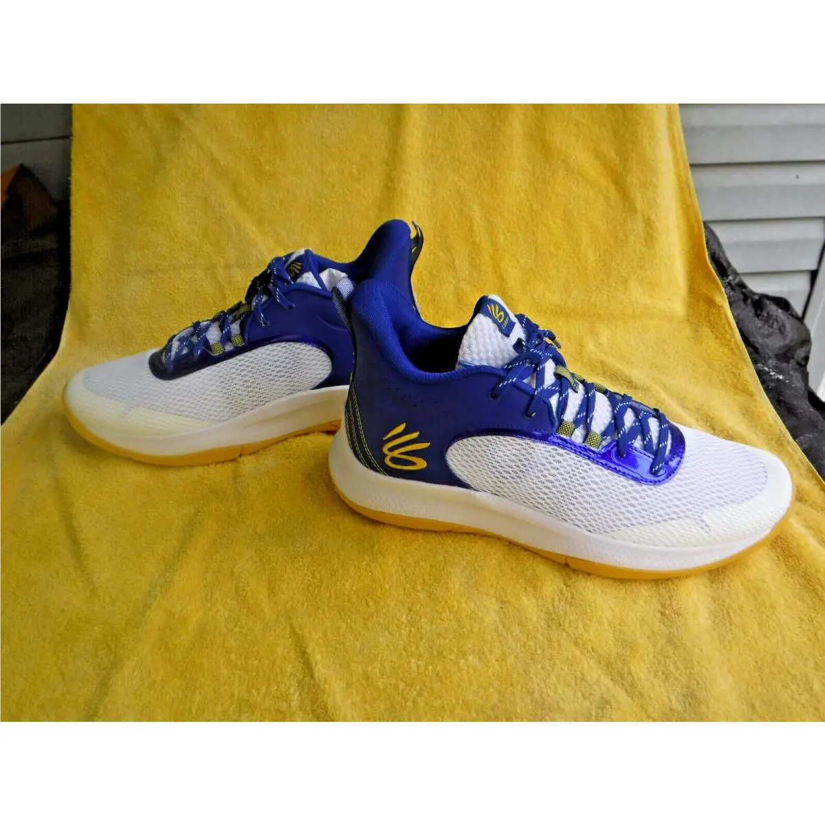 Under Armour shoes - Under Armour Curry 3Z6 - Curry - ART 3025090-103 - BLUE/WHITE W/ YELLOW (UPC: 196883010202) 10
