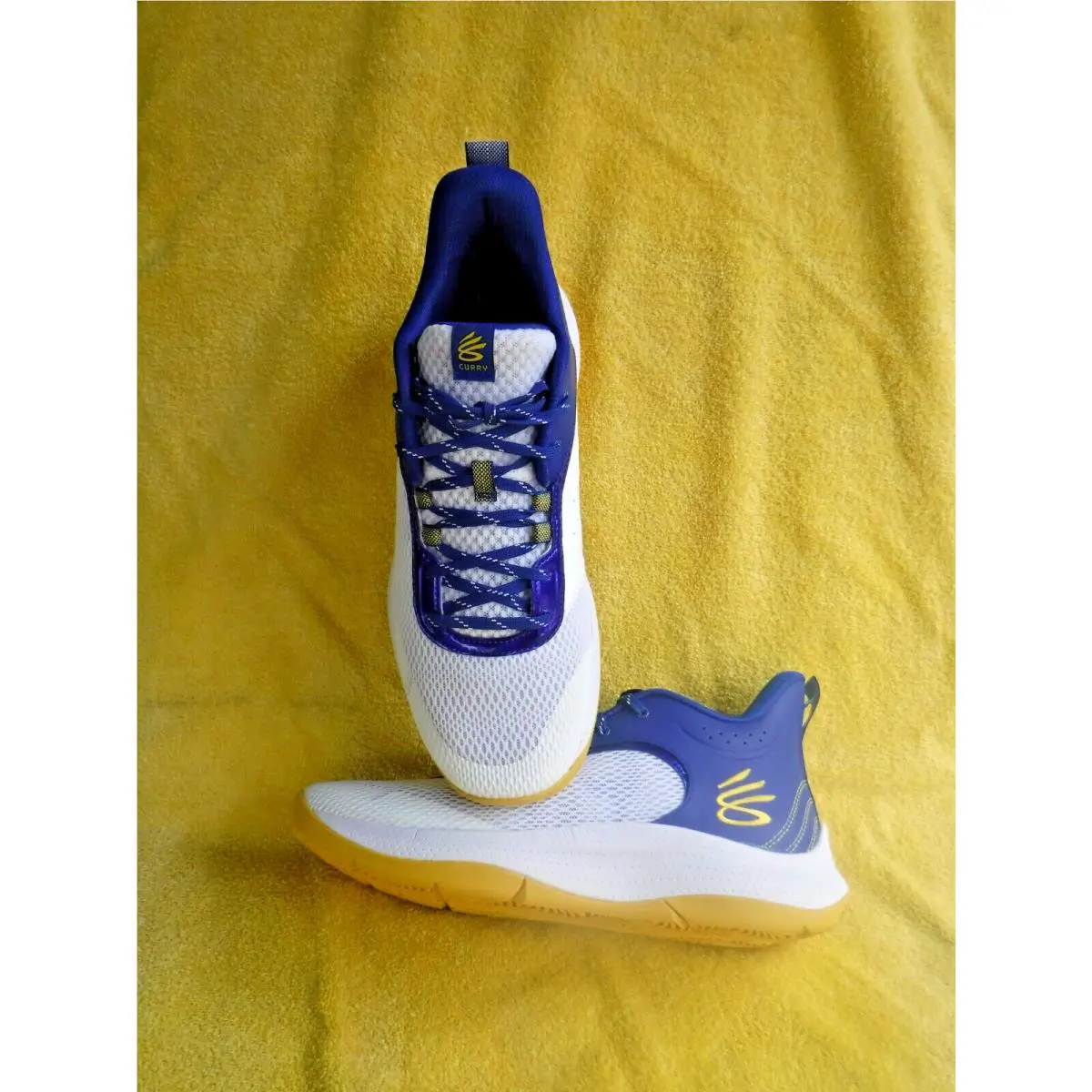 Under Armour shoes - Under Armour Curry 3Z6 - Curry - ART 3025090-103 - BLUE/WHITE W/ YELLOW (UPC: 196883010202) 2