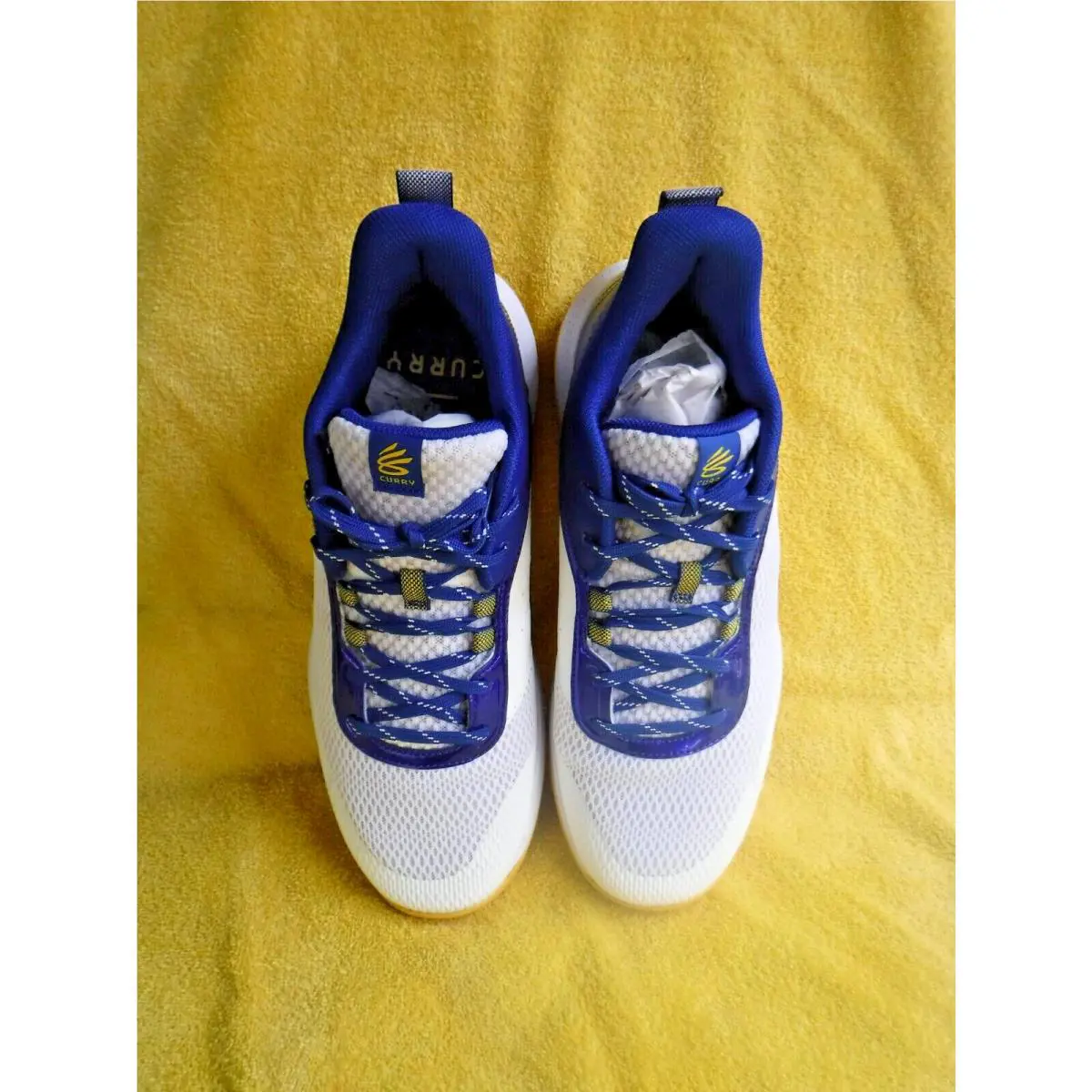 Under Armour shoes - Under Armour Curry 3Z6 - Curry - ART 3025090-103 - BLUE/WHITE W/ YELLOW (UPC: 196883010202) 3
