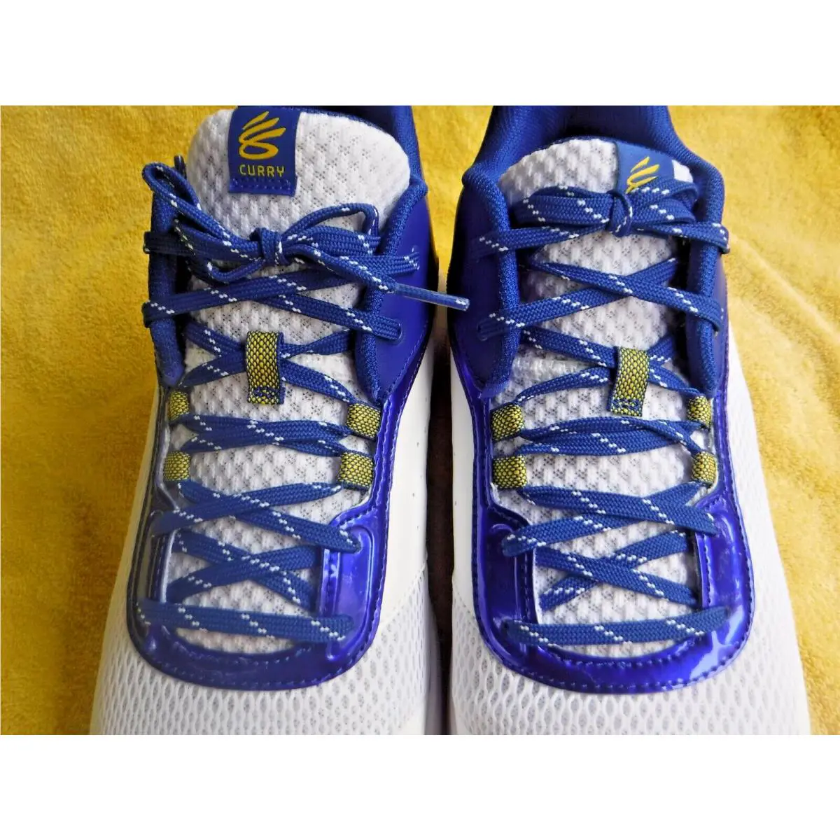 Under Armour shoes - Under Armour Curry 3Z6 - Curry - ART 3025090-103 - BLUE/WHITE W/ YELLOW (UPC: 196883010202) 4