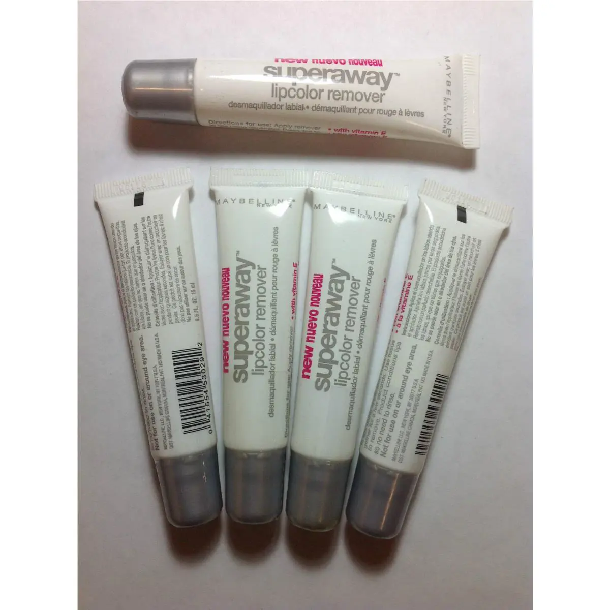 Lot OF 5 Maybelline Superaway Lipcolor Remover NO Psackage Unsealed