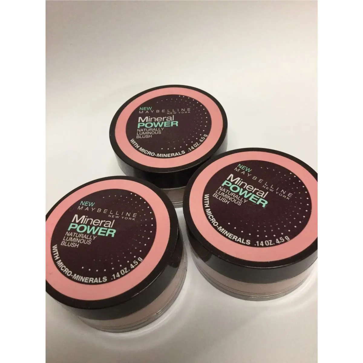 3 X Maybelline Mineral Power Naturally Luminous Blush Soft Mauve New