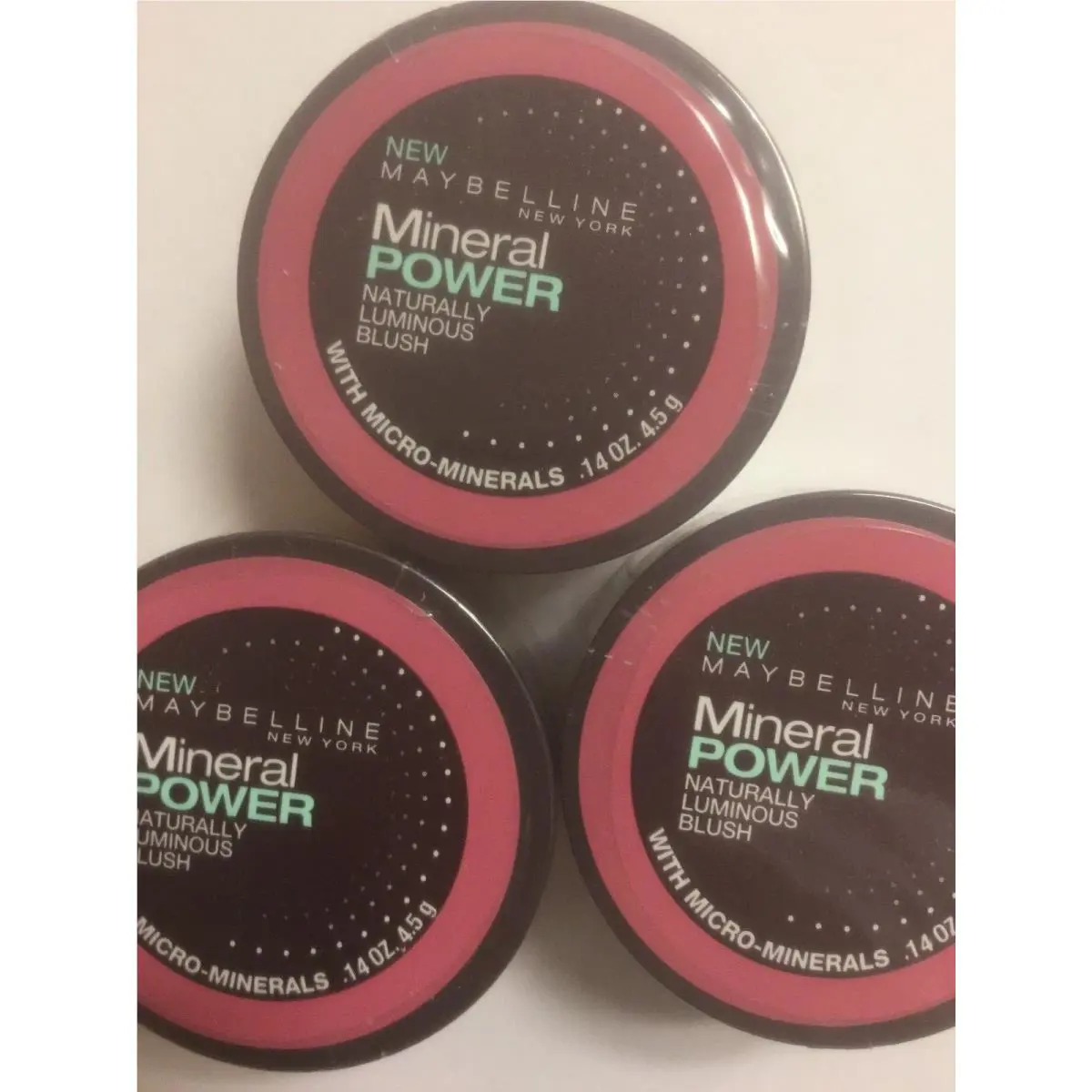 Lot OF 3 - Maybelline Mineral Power Naturally Luminous Blush Fresh Plum New