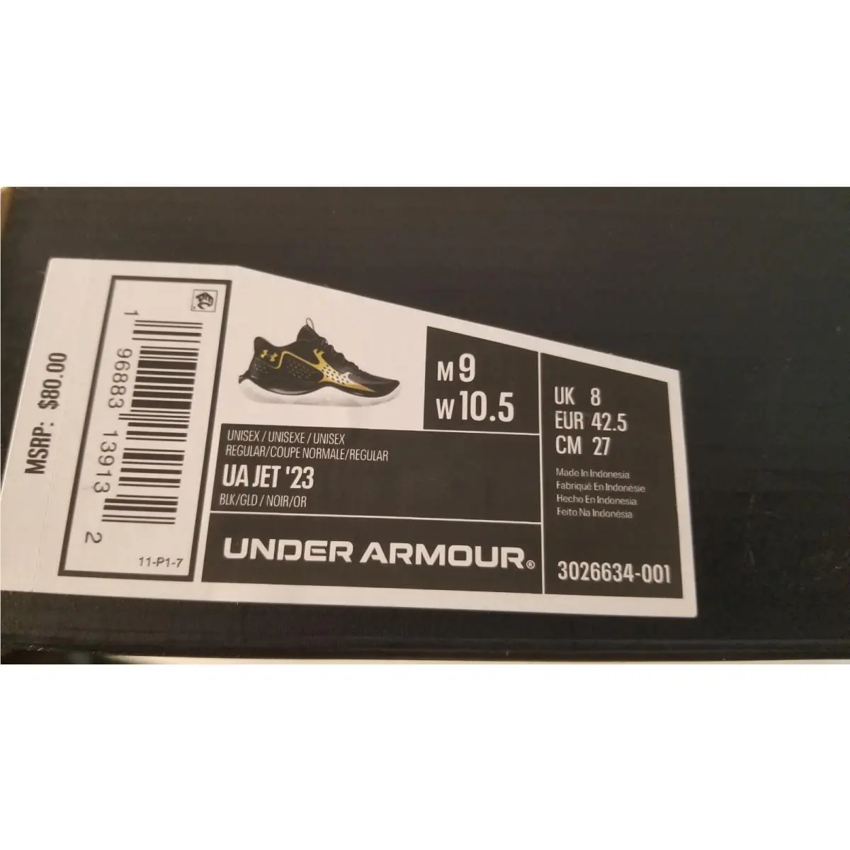 Under Armour shoes - Black (UPC: 196883139118) 3