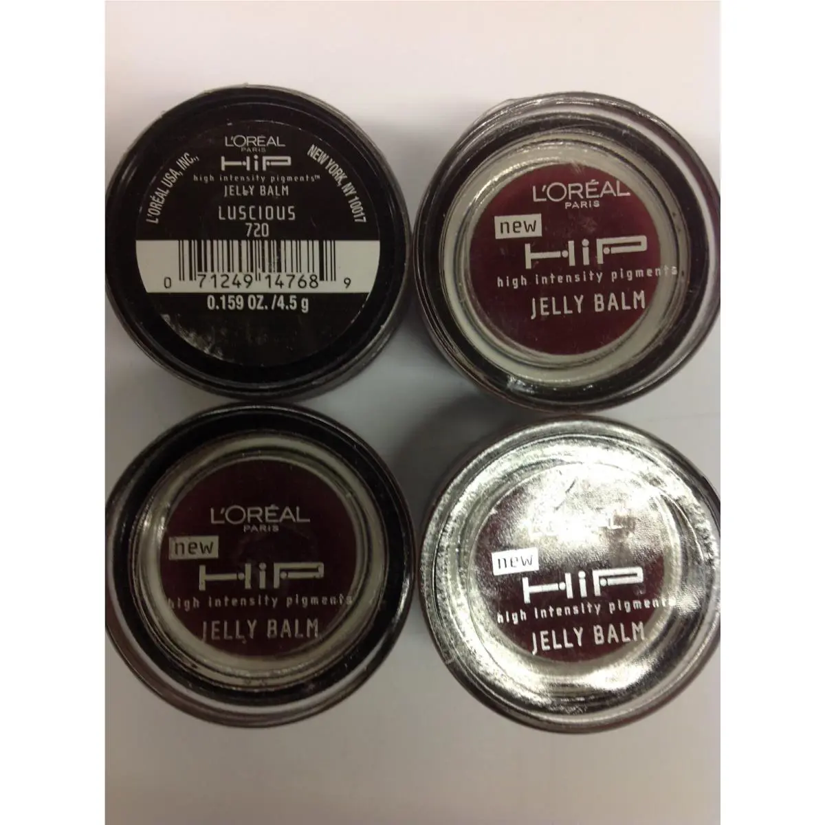 Maybelline Lot OF 4 L`oreal Hip Jelly Lip Balm Luscious 720 New