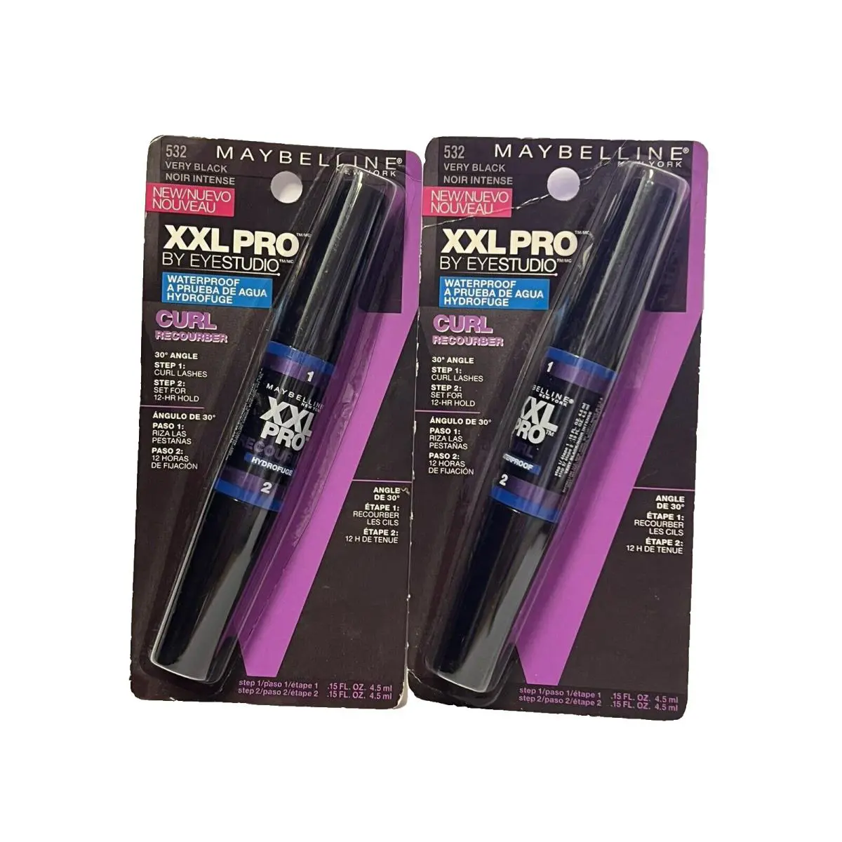 Maybelline New York Xxl Pro By Eyestudio Waterproof Mascara 532 Very Black 2 X