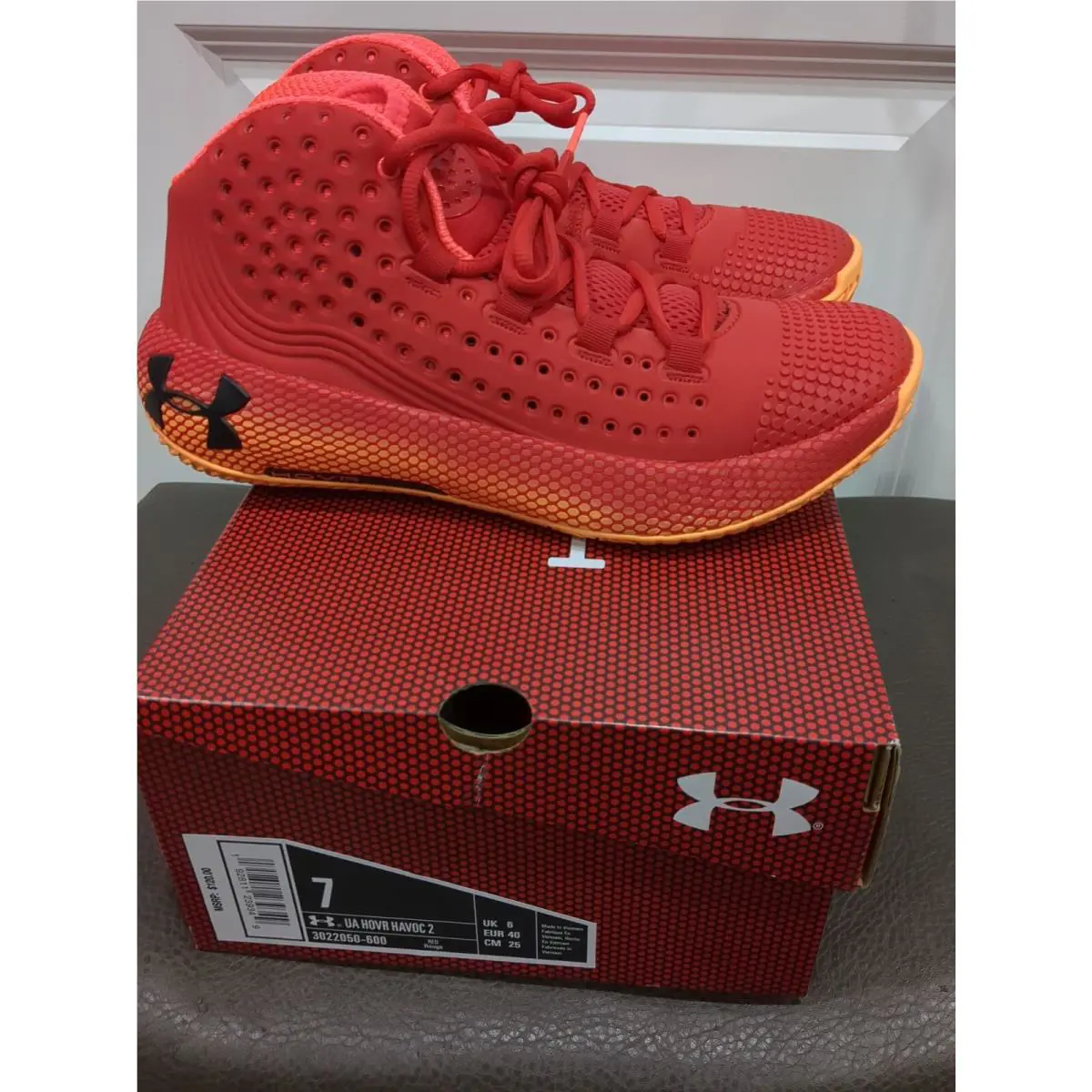Under Armour shoes - Under armour HOVR Havoc - HOVR Havoc - 3022050-600 - Red 2