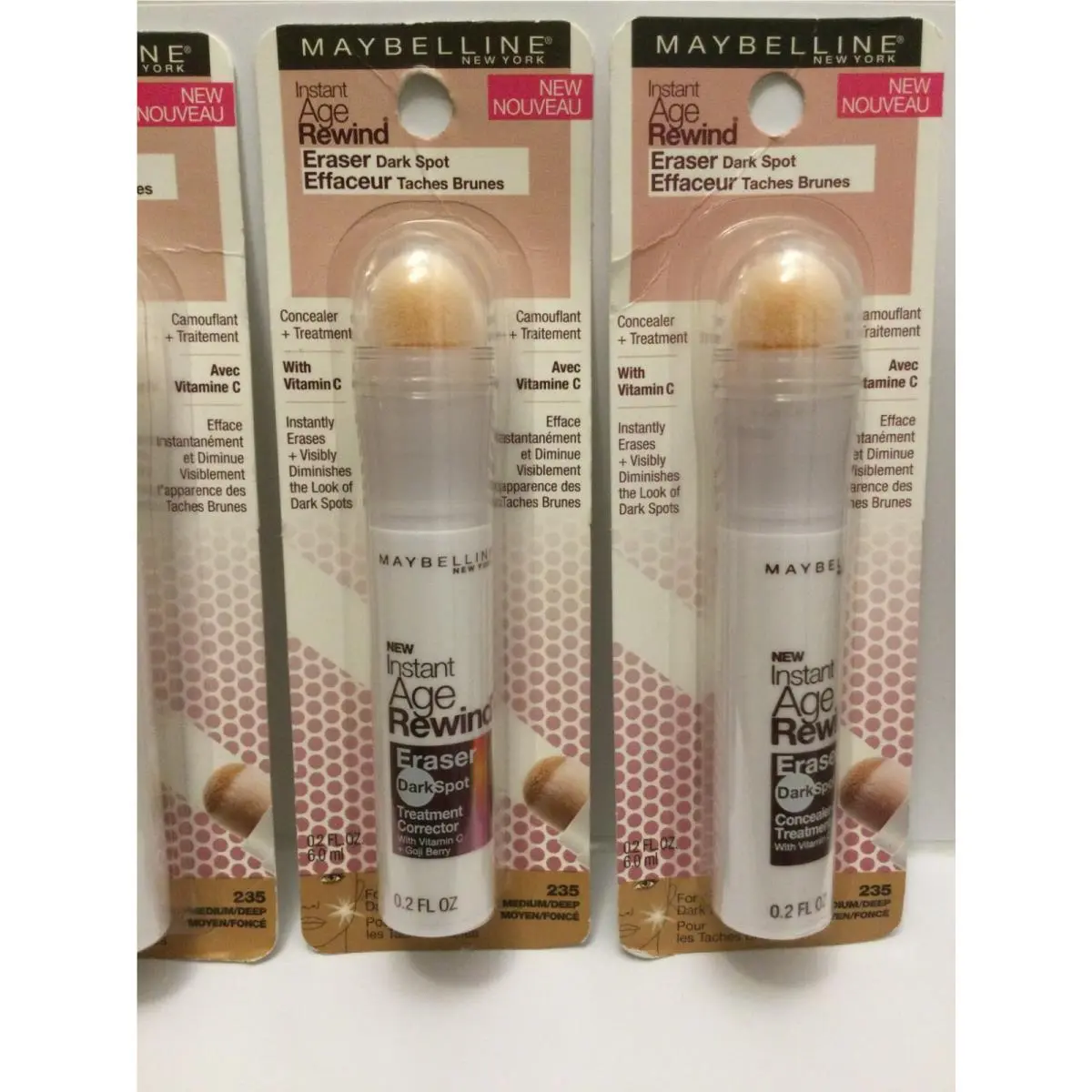 Lot OF 5 - Maybelline Instant Age Rewind Eraser Dark Spot Concealer Medium/deep