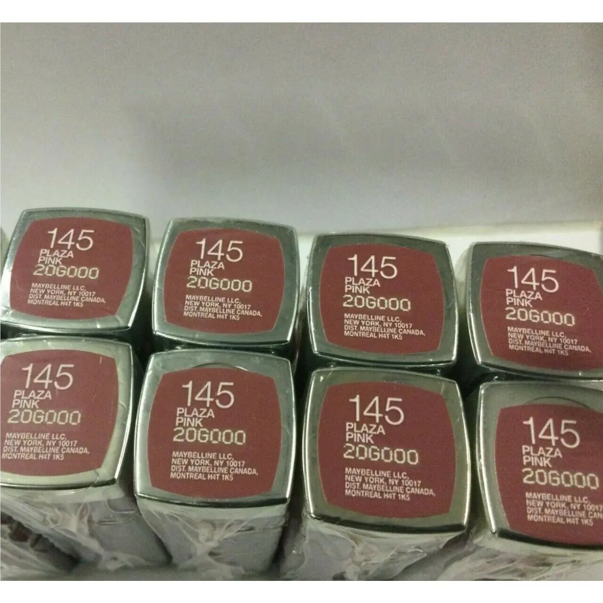 Lot OF 8 Maybelline Color Sensational Lipstick Plaza Pink 145 New