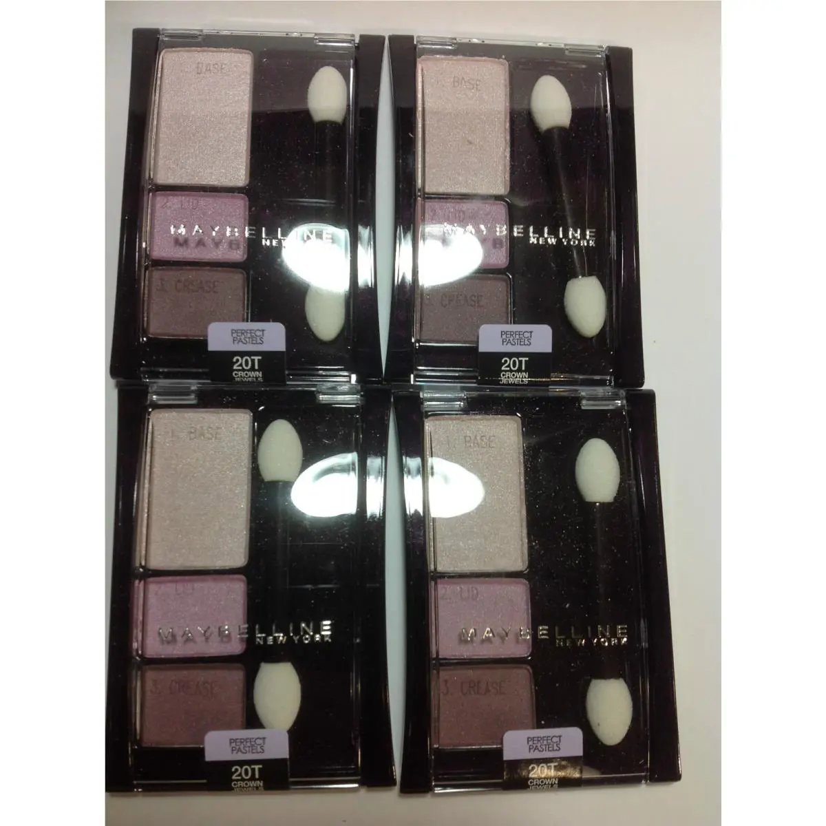 4 X Maybelline Expert Wear Perfect Pastels Eye Shadow Trio 20T Crown Jewels