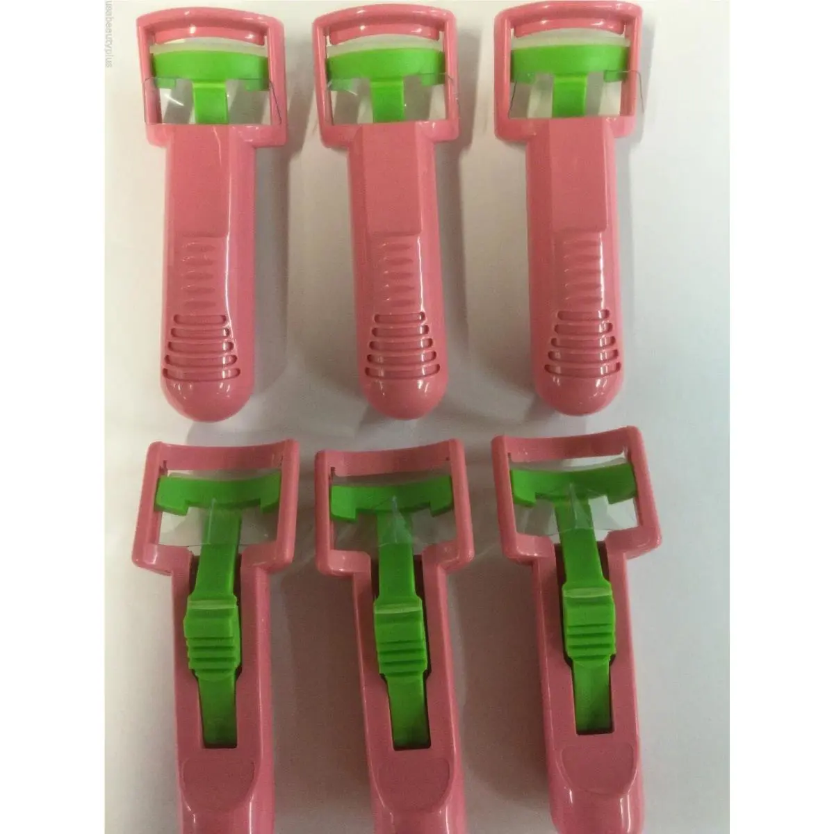 Lot OF 6 Maybelline Plastic Eyelash Curler - Pink - New
