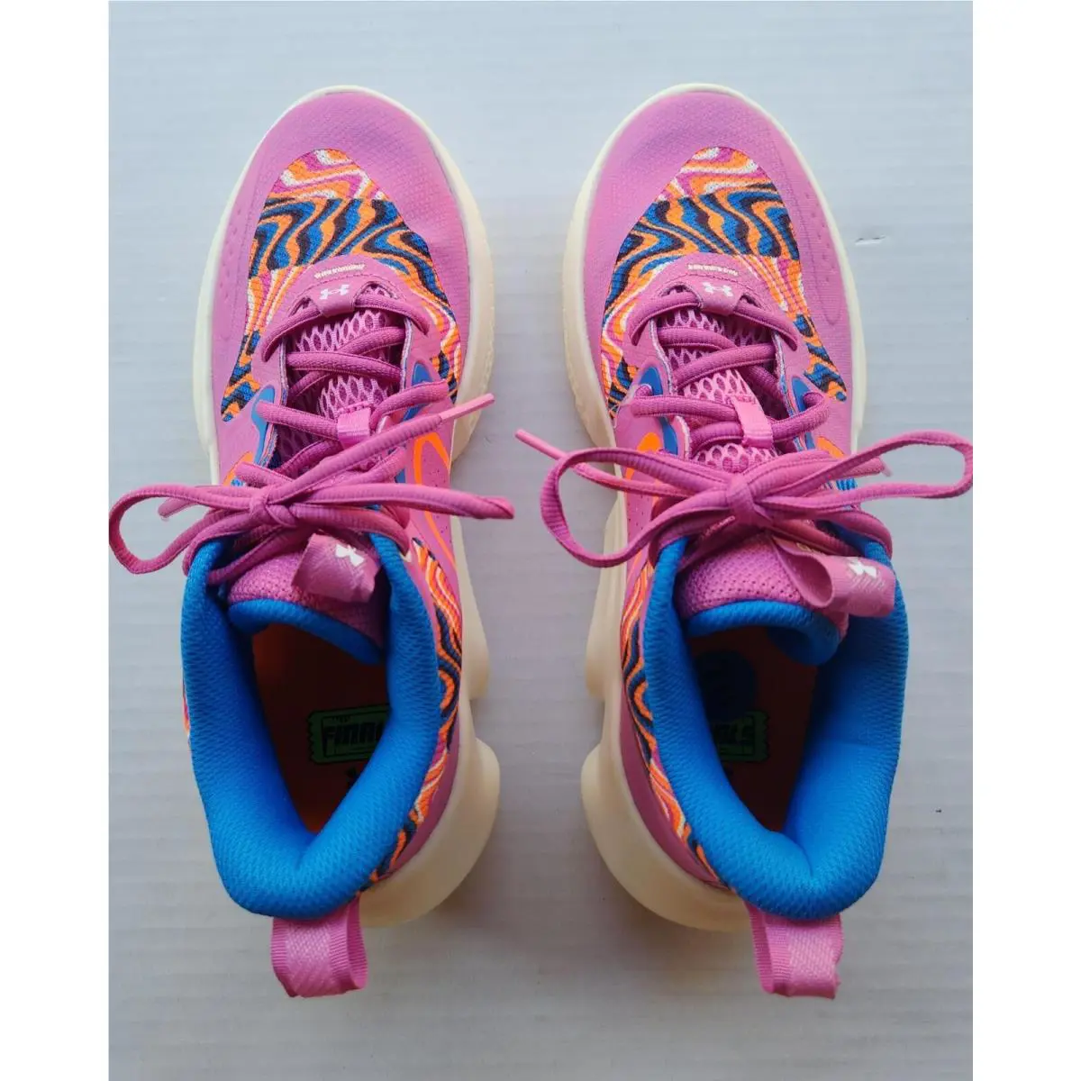 Under Armour shoes - Under Armour Flow - Flow - Pink / Orange / Blue / Black / White 12