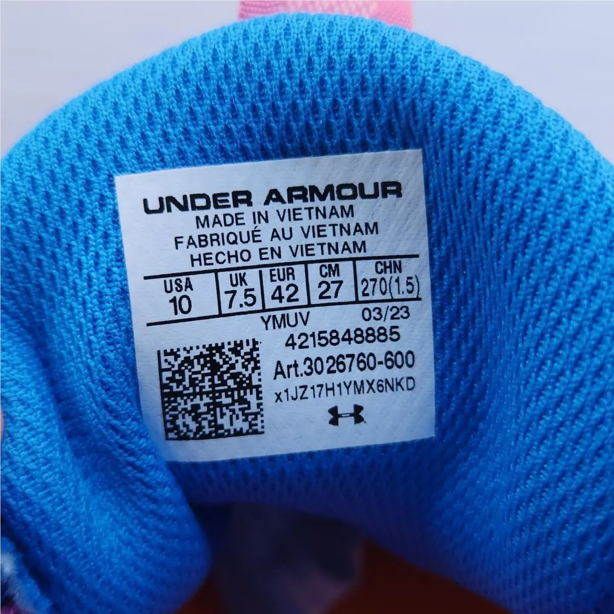 Under Armour shoes - Under Armour Flow - Flow - Pink / Orange / Blue / Black / White 8