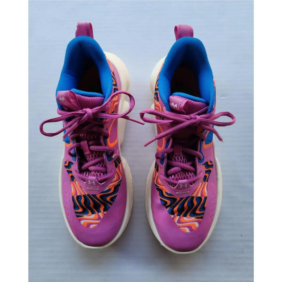Under Armour shoes - Under Armour Flow - Flow - Pink / Orange / Blue / Black / White 11