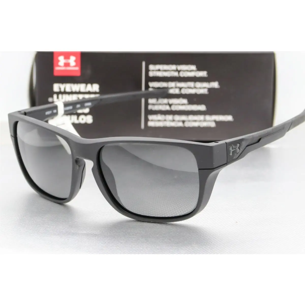 UA Under Armour Pulse Sunglasses Matte Black Frame / Grey Lens