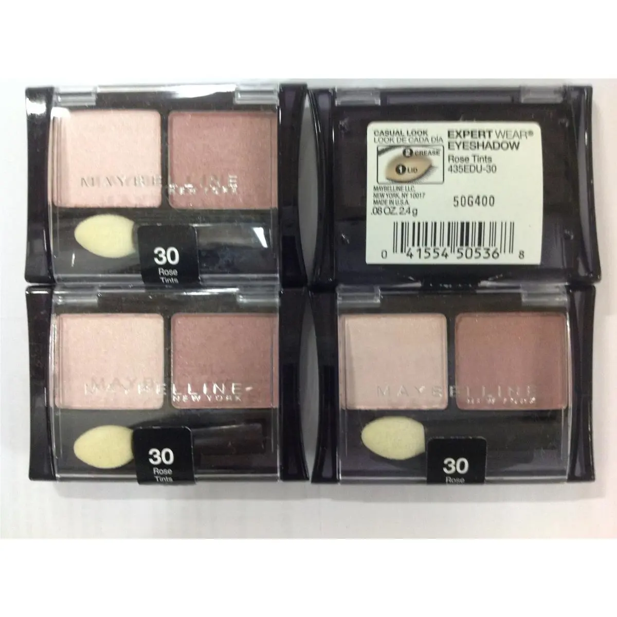 Lot OF 4 Maybelline Eyeshadow Expert Wear Rose Tints 30 New