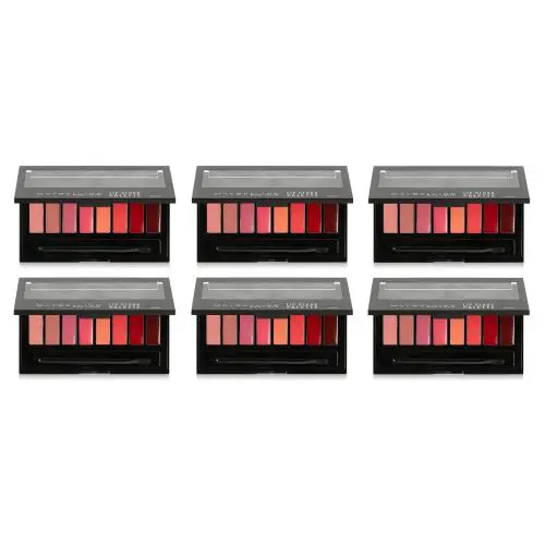 Maybelline York Lip Gloss Pallette 8 Shades 6 Pk + Eyebrow Trimmer