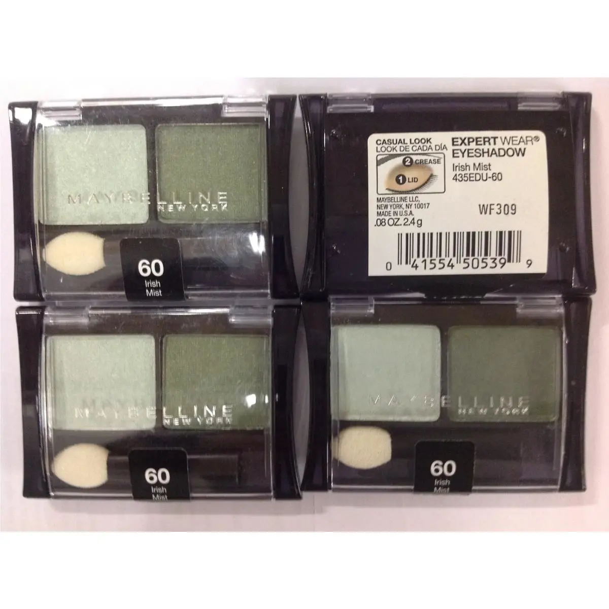 Lot OF 4 Maybelline Eyeshadow Expert Wear Irish Mist 60 New