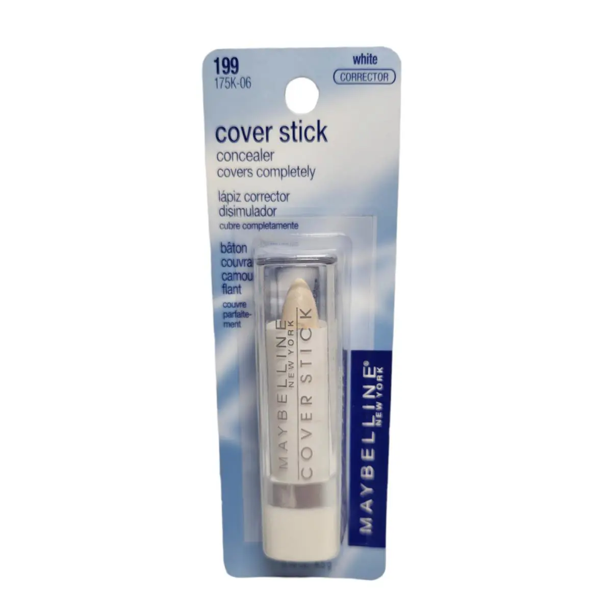 1x Maybelline New York Cover Stick Concealer 199 White 175K-06