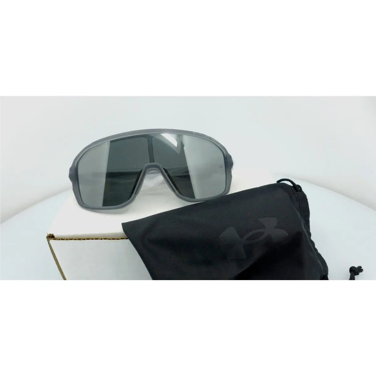 Under Armour Gameday Sun Glasses Mens Crystal Grey - Frame: Crystal Grey, Lens: Silver