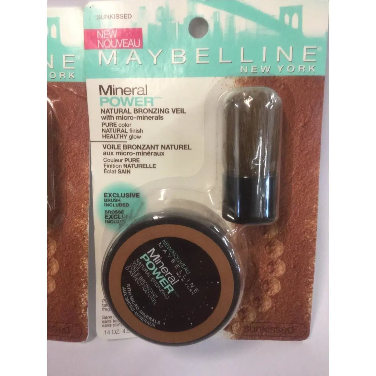Lot OF 3 - Maybelline Mineral Power Natural Bronzing Veil Sunkissed Bronzer