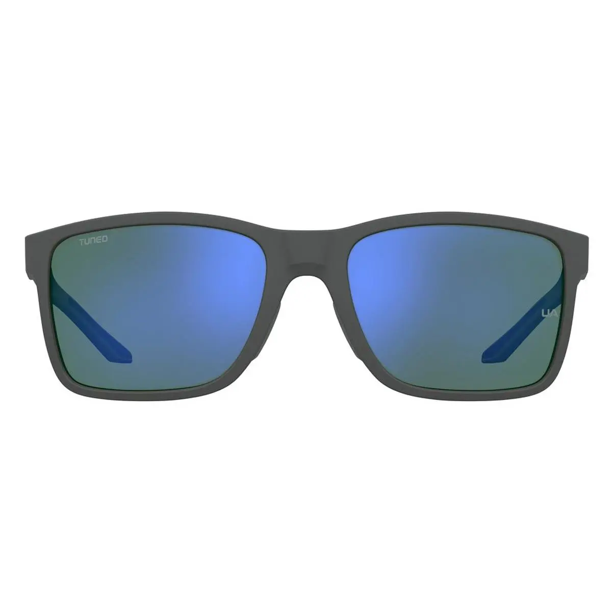 Under Armour UA Hustle XL Sunglasses Male Matte Gray 59mm - Frame: Matte Gray, Lens: Green Multilayer Oleophobic