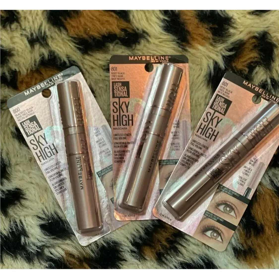 3 Maybelline Sky High Lash Sensational Mascara Very Black 801 Washable Tik Tok