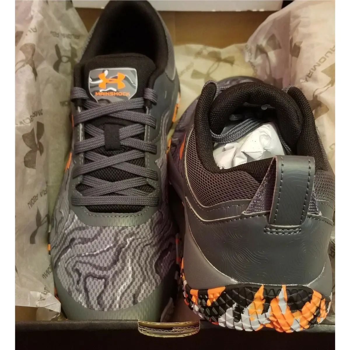 Under Armour shoes - Under Armour MAINSHOCK GS 3022865-100 - Gray 3