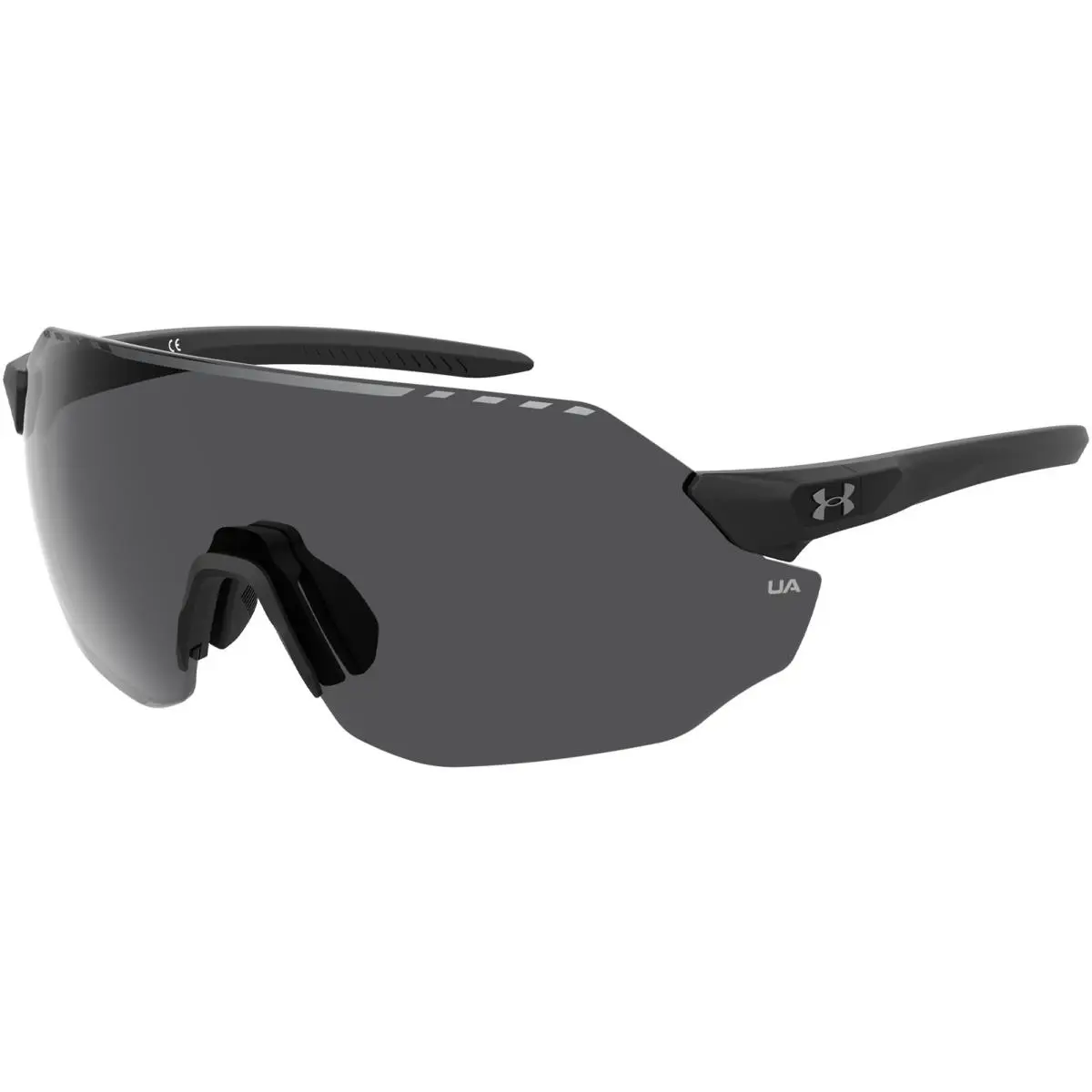 Under Armour Ua-halftime 0003/KA Matte Black/grey Shield Unisex Sunglasses - Frame: Matte Black, Lens: Gray